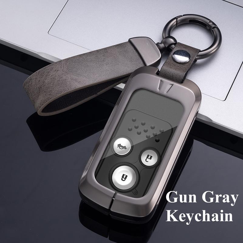 Metal Zinc Car Flip Key Case Cover For Honda Acura TL TSX ZDX RSX CRZ For Honda Civic Fit Accord CRV HRV Jazz Odyssey Vezel 2022