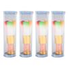 4pcs Manicure Duster Tool with Rhinestone Colourful Soft Thickened Ergonomic Nail Art Dust Remover Brush for Makeup