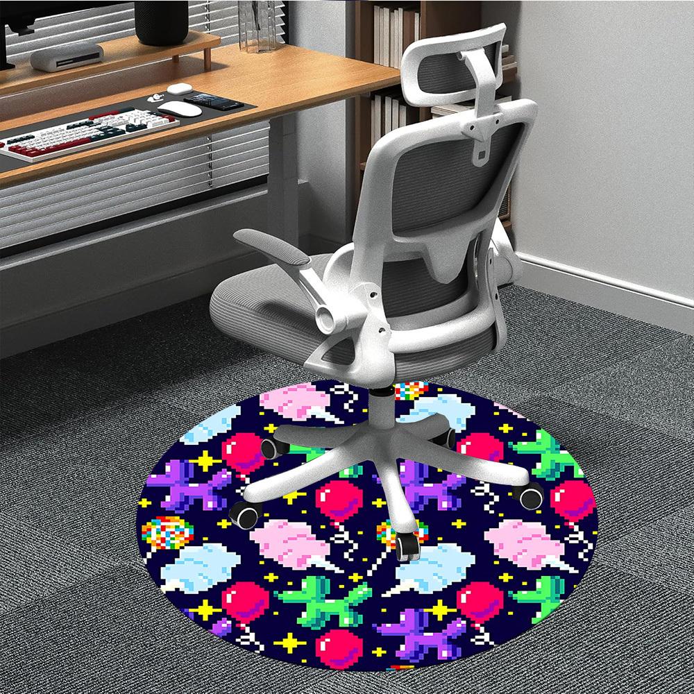 

1pc Pixel Party Chair Carpet for Office, Perfect for Office, Holiday Party Decoration Choice yy260314045 80cm by 80cm
