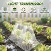 100PCS Gardening Greenhouse Plant Covers Transparent Garden Cloches for Plants Reusable Bell Plant Cover Plastic Small Plant Seedling Protector