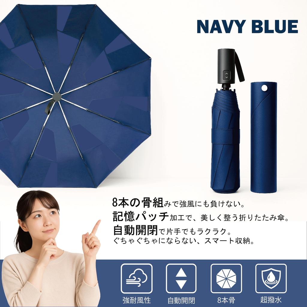 Folds in 1 folding automatic opening and large super suitable for both sunny and rainy sturdy perfect for men and also makes a great gift second!