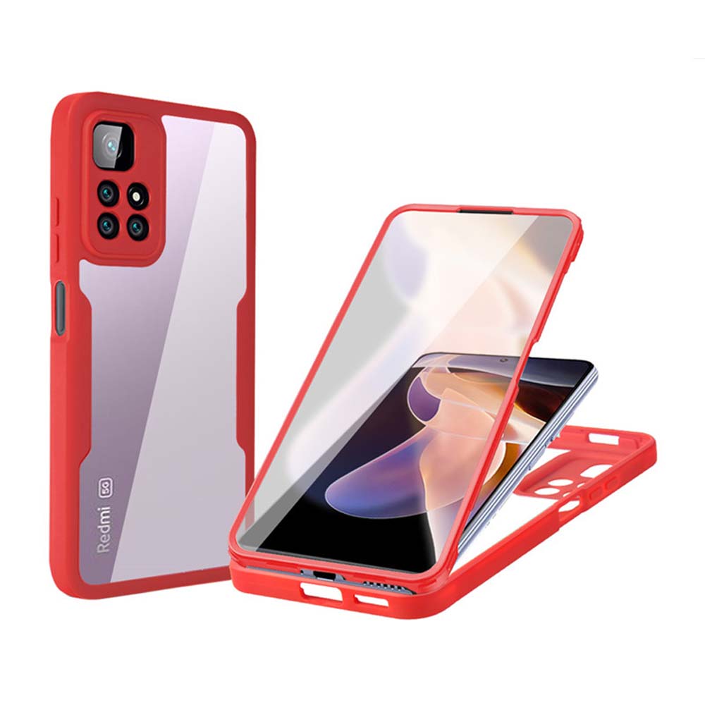 360 Grad Vollschutzhülle für Redmi Note 9 10 11 Pro Funda für Redmi Note 10s 9s 9A 9C NFC Displayschutz Handyhülle
