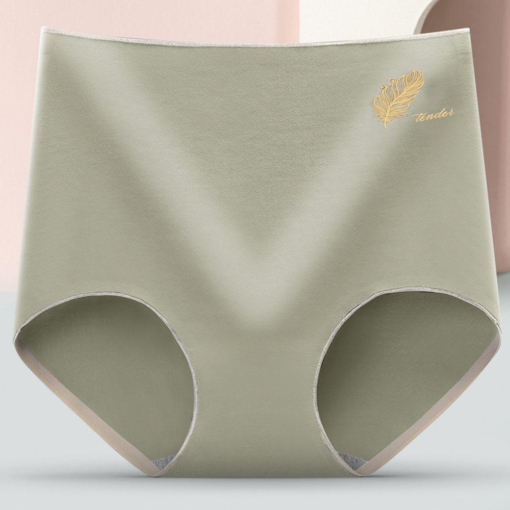 Cotton High-waist Girls Breathable Lingerie Graphene Crotch Panties Women Underwear Seamless Briefs