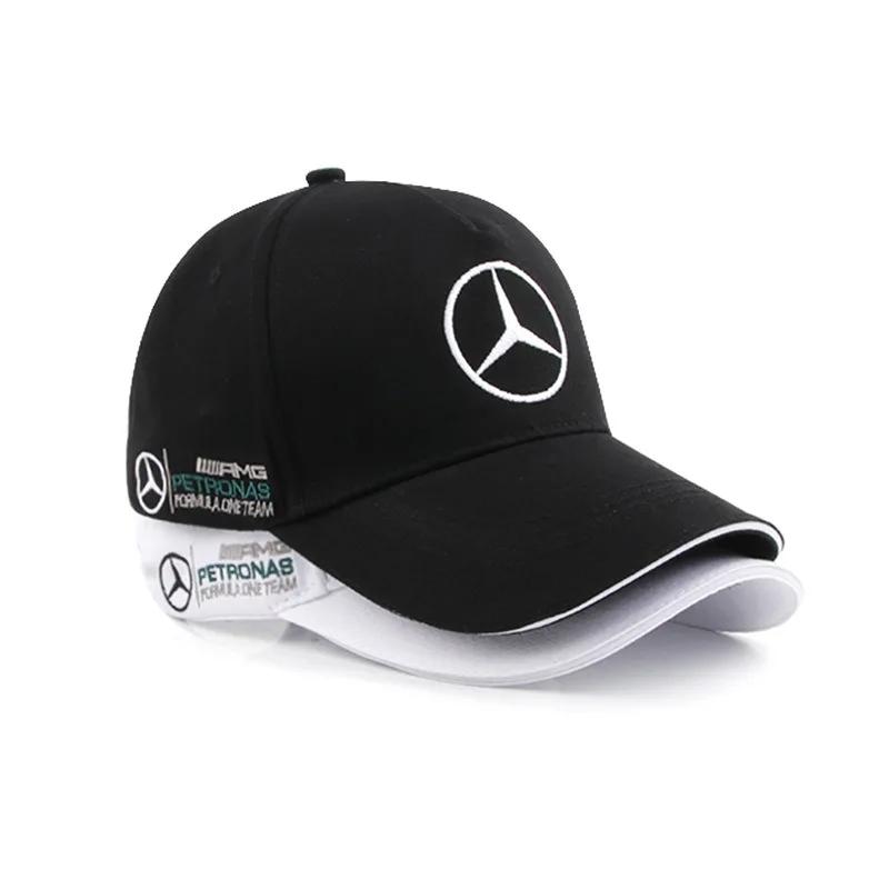 Hot Car Sticker Car Baseball Cap Outdoor Adjustable Casual Hats Sunscreen Hat For Mercedes Logo Benz AMG W203 W206 W220 W211 W21