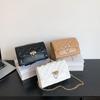 Temperament retro fashion shoulder bag women's 2025 new simple trend diamond chain crossbody small square bag