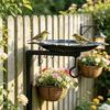Cast Iron Wall Mounted Bird Feeder Vintage Metal Bird Bath Bird Feeding Station  Outdoor