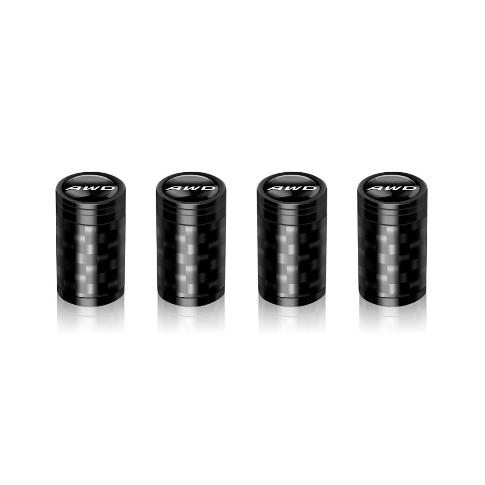 4Pcs Carbon Fiber Valve Caps Wheel Tire Tyre Stem Ardust Waterproof Cover For Volvo Rdesign T2 T3 T4 T5 T6 T7 T8 S90 XC90 S60 R ars123