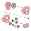 Steel Transmission Gear Complete Gearbox Gears Set For RC Crawler 1/24 1/18 FMS FCX24 Power Wagon K5 FCX18 LC80 Upgrade Part
