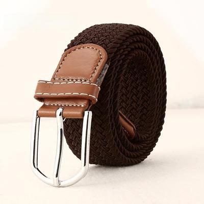 Unisex Elastic Canvas Belt with Pin Buckle – Casual and Versatile for Pants Decoration