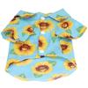 Pet T Shirt Cotton Soft Cute Sun Flower Printed Fashionable Dog Summer Vest Clothes for Puppy Cats
