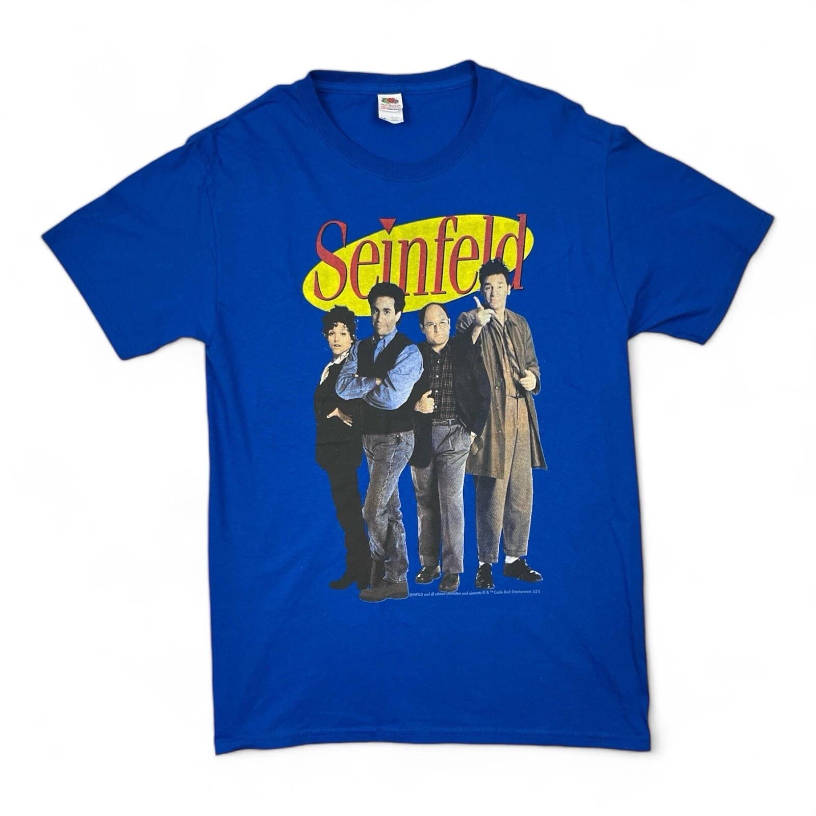 Seinfeld Cast ’s Small Blue Graphic T-Shirt NWOT 120