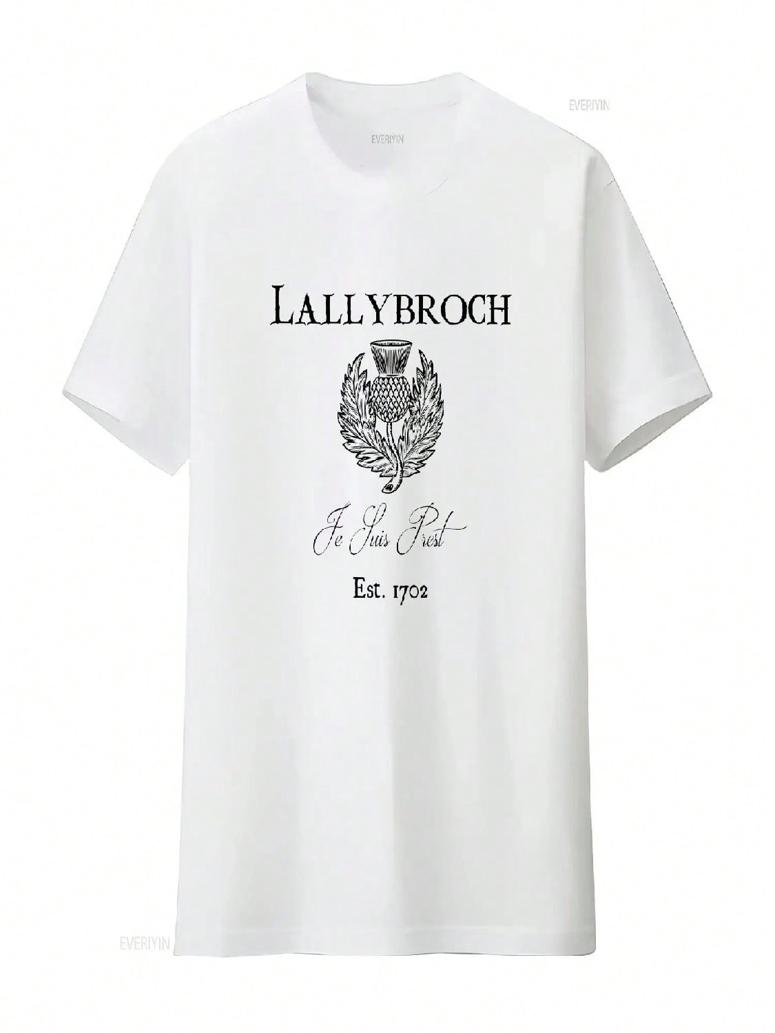 Lallybroch Outlander Inspired Scottish Highlands Book Fan TV T Shirt Vintage Washed Unisex Soft Designer Clothes Streetwear S