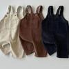 Korean Corduroy Casual Overalls for Infants & Toddlers – Spring/Autumn Multi-Color Unisex Clothing