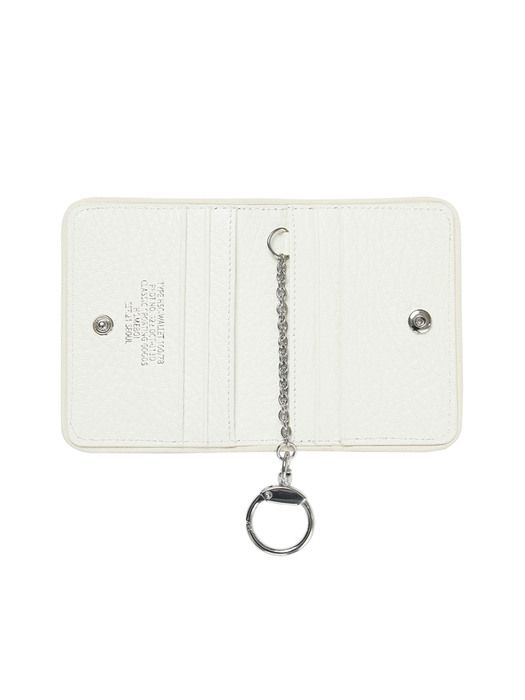 Homeboisportclub Leather Keyring Card Holder (leather Keyring Card Holder) - Cream White