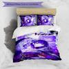 3pcs Custom Name Genshin Impact Balzebub Bedding Set Duvet Cover Closure Includes 1 Duvet Cover & 2 Pillowcases for All Seasons Bedroom Decor