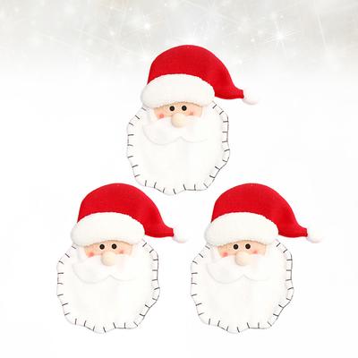 3Pcs Christmas Santa Knife Fork Cutlery Bags Tableware Covers Mini Cloth Decoration Party Decor Gift Favor Tableware Cover