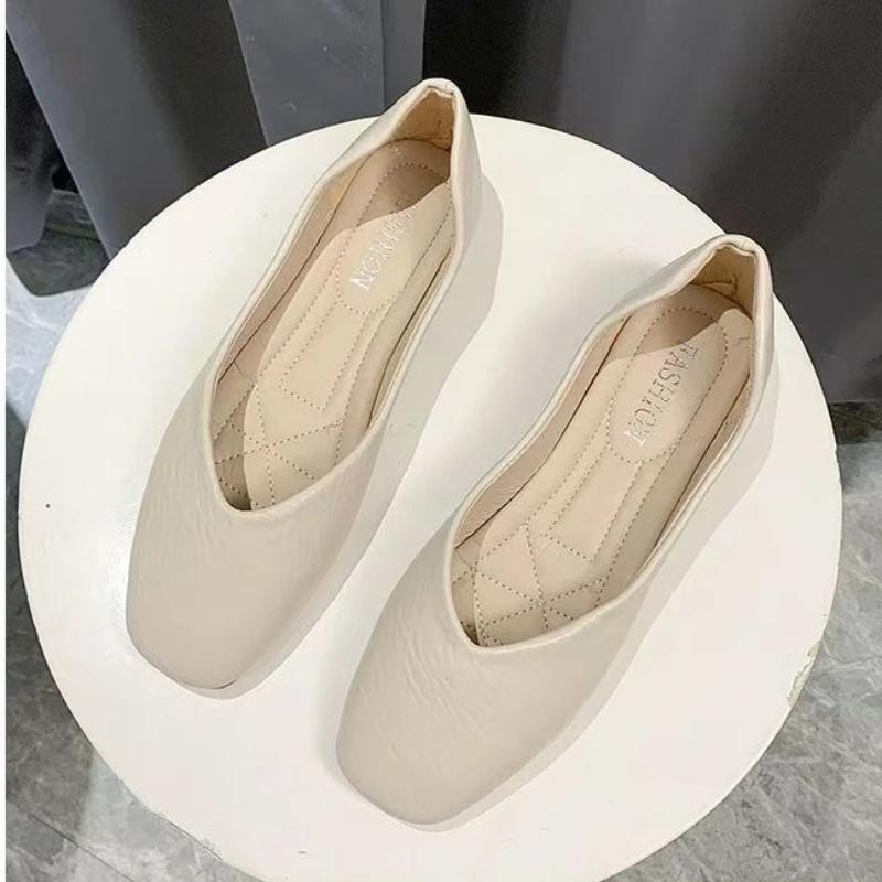 Multi-color Low-heeled Women's Shoes 2024 Granny Shoes Shallow Mouth Flats Casual Versatile Wear one shoe twice Zapatos De Mujer