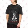 Anime Manga Vintage Aesthetic Streetwear Otaku Vintage Washed Tee Pure Cotton T-Shirt