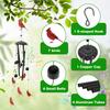 Decorative Bird Wind Chime Attractive Outdoor Wind Chime with 6 Bells and 4 Aluminum Tubes for Patio Tree Garden Wind Chimes