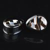 2pcs 8-50mm 1Pair Black Teardrop Double Flared Ear Tunnels and Plugs Ear Piercing Gauge Expander Stretching Tunnels Comf