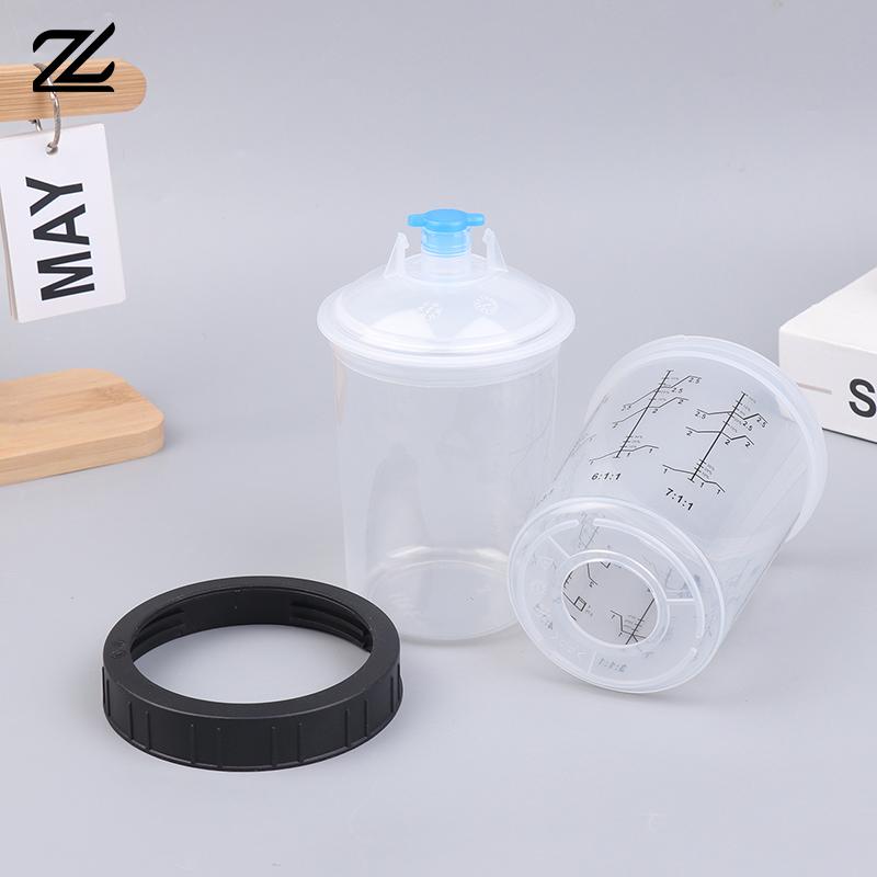 180/350/800ml Plastic Paint Mixing Cup - 1Pc Disposable Quick Pot Type Paint Spray Cup For Refinishing