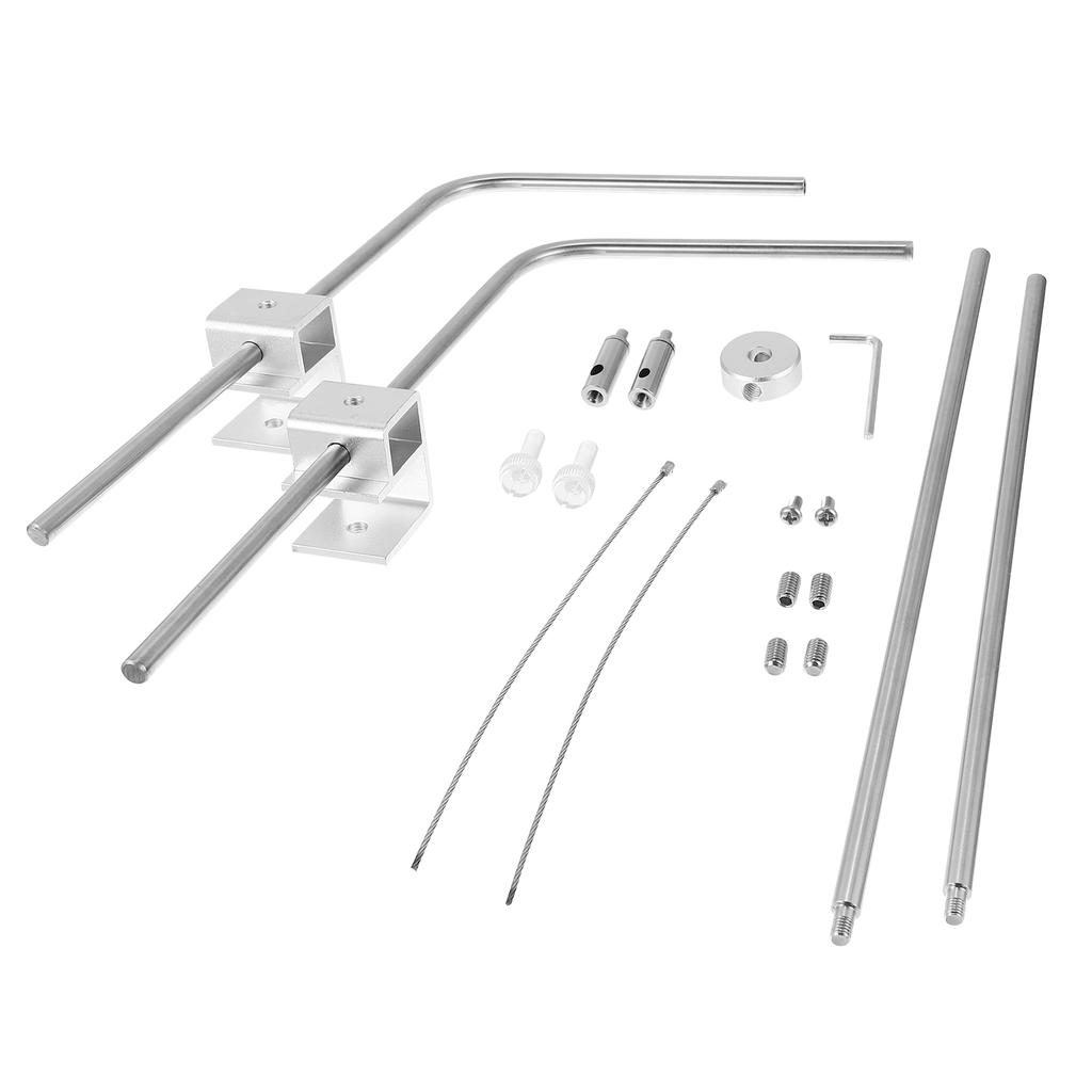 1 set Staffa Regolabile in Lega di Alluminio per Acquario Supporto Robusto Resistente Supporto Sospeso Stand per Illuminazione Acquario Luce