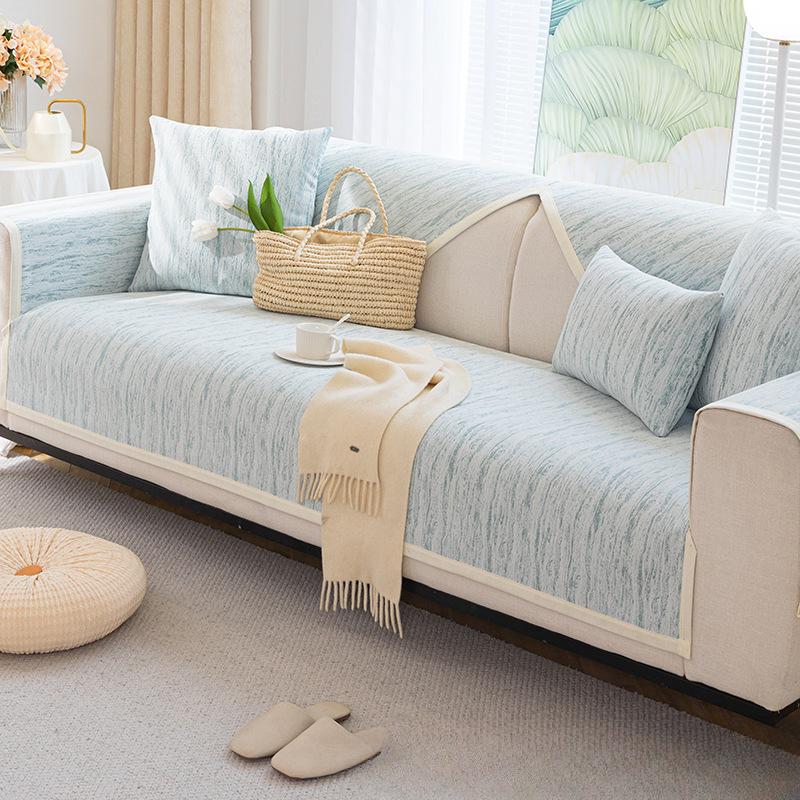 Sofa Cushion Light French Cream Style Four Seasons Universal Light Luxury and Simplicity Non-Slip Leather Cover Cover Cloth Cushion Korean Style