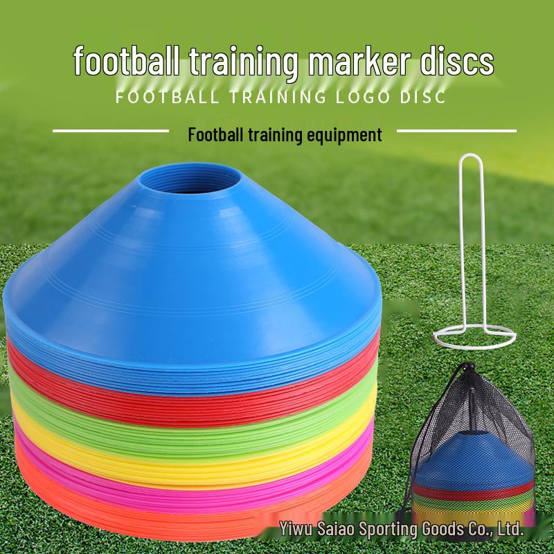 30g Thick Round Logo Disc Football Training Marker Cone