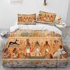 Egyptian Mythology Pharaoh Hieroglyphics Comfortable Duvet Cover Pillowcase Bedding Set Children Bedroom Decoration Home Textile