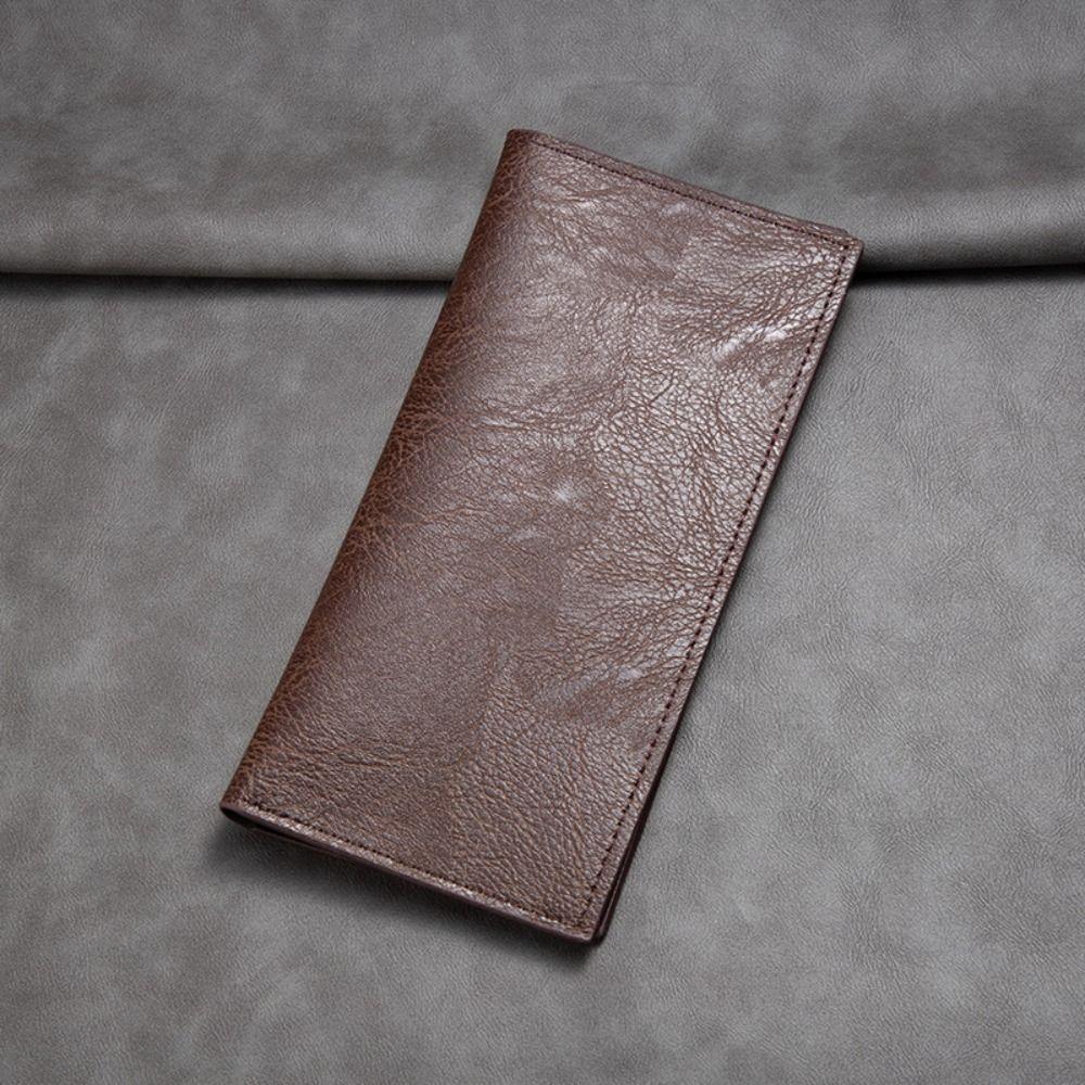 PU Leather Long Wallet For Men Durable Multiple Slots Men Card Holder Thin Soft Men Wallet Card Bag Large Banknote Money Purses