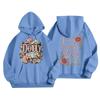 Women's Casual Loose Fit Pullover Hoodie with and Letter I Print