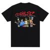 Music Band Gorillazs Punk Rock Print T Shirt 90s Casual Fashion Short Sleeve  T Shirt Unisex