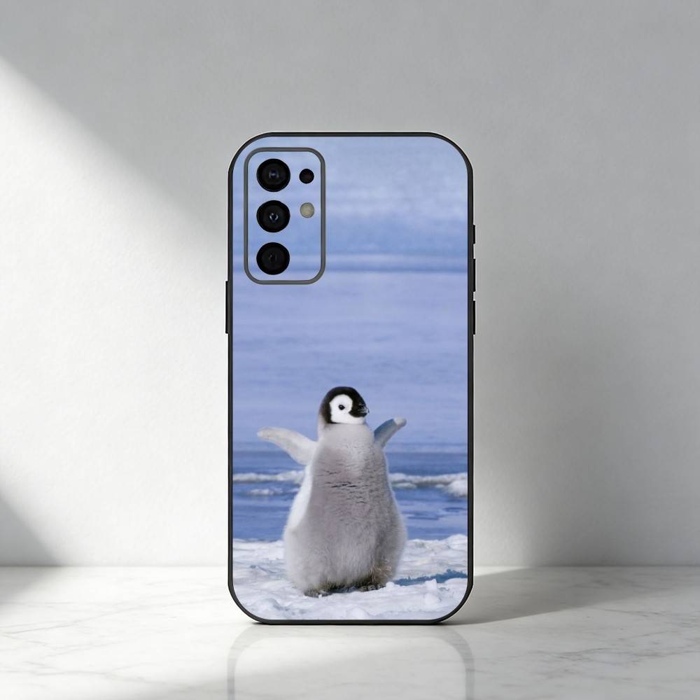 Penguin   Phone Case For Samsung S25,S24,S21,S22,S23,S30,Ultra,S20,Plus,Fe,Note,5G Black Cover