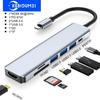 7v1 USB C Hub 4K 30Hz HDMI kompatibilní adaptér PD 87W USB 3.0 Splitter Čtečka karet TF/SD Dokovací stanice typu C pro telefon/PC/laptop