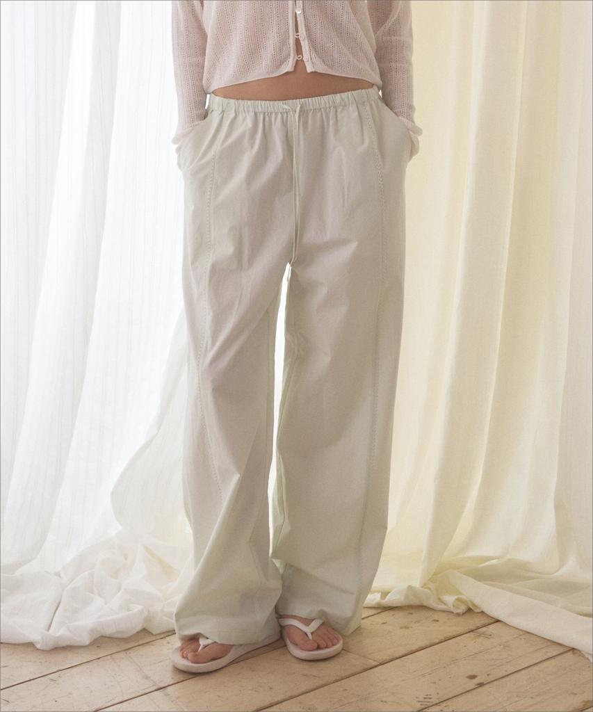 Manggomaenipeullijeu Salt Banding Pants_Mint