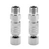 2pcs Silver Quick Release Coupling Length 38mm Quick Disconnect Coupler  Airbrush System