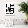 Canvas Print Abstraction Black and White