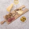 Küchenbrett zum Servieren von Snacks Vorspeisen Wurst Käse 29,5x15cm