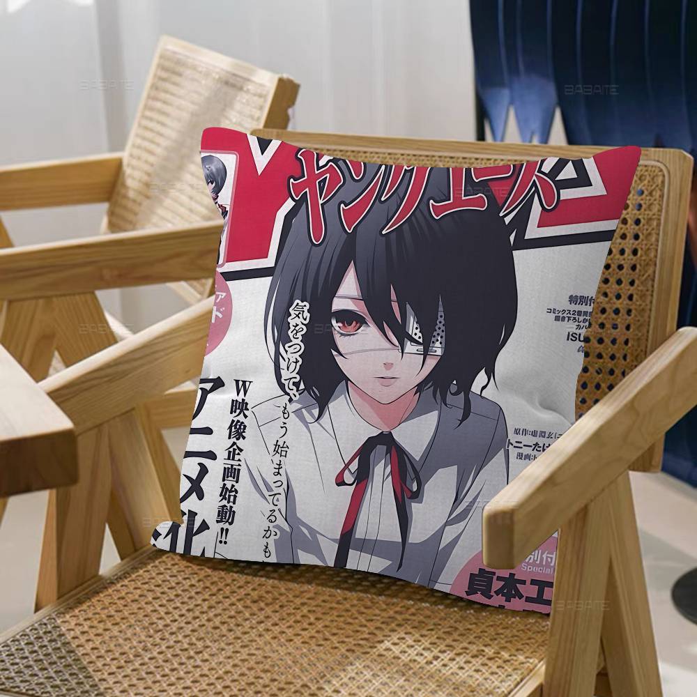 Japanese Horror Anime Another Pillowcase Toon Gift Cushion Cover Bedroom Home Sofa Chair Seat Decor Pillow Case