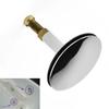 43mm Bathtub Plug Adjustable Bath Pop Up Waste Stopper Plug Only Flat Seal Brass Bathroom Tub Drain Drainer Strainer Accessories
