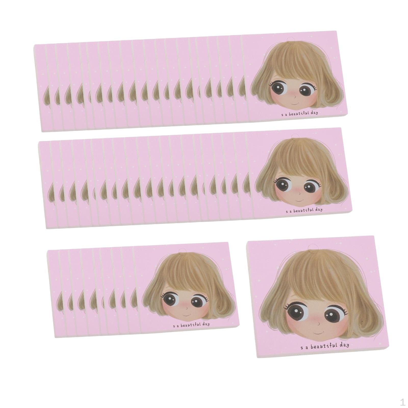 

50 Pack Hair Clip Display Cards for Organizing Barrettes And Accessories Style D