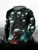Fashion Skull Pattern 3D Printed Men's T-Shirt Casual Outdoors Long Sleeve T-Shirt Unisex Autumn Unisex T-Shirt Men's Clothing