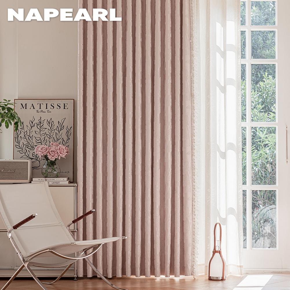 1PC NAPEARL European-style Luxury Blackout Curtain Thick Window Drapes for Bedroom Living Room Home Decor