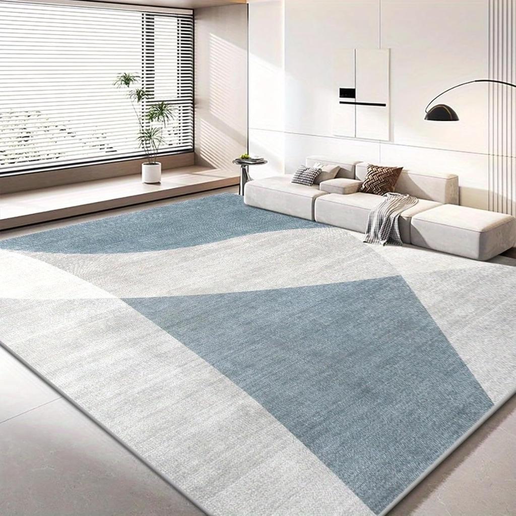 Geometric Style Carpet - Durable And Easy To Clean For Living Room Floor Mat - Bedroom And Study Home Decorative Pad