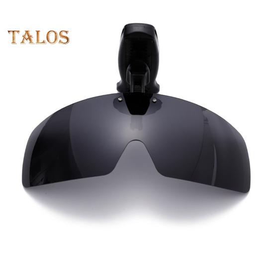 Polarized Clip Sunglasses for Men Women Frameless Flip Up One Piece Shield Lens UV Protection Glasses for Fishing Cycling Driving Running Climbing
