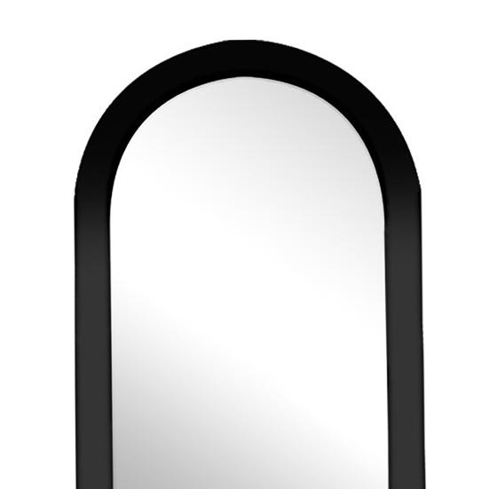 Hologram Ghost Mirror Spooky Halloween Decoration with LED Lights Gothic Light-up Witch Mirror with Creepy Eyes for Home Halloween