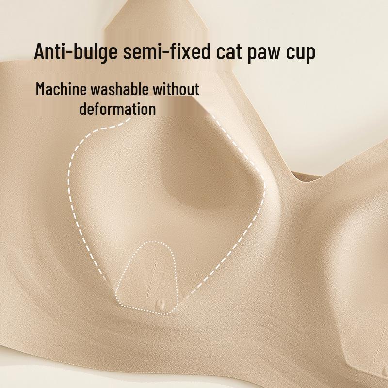 Mist-like Ultra-thin Bust Minimizing Wireless Seamless Vest-style Women's Bra