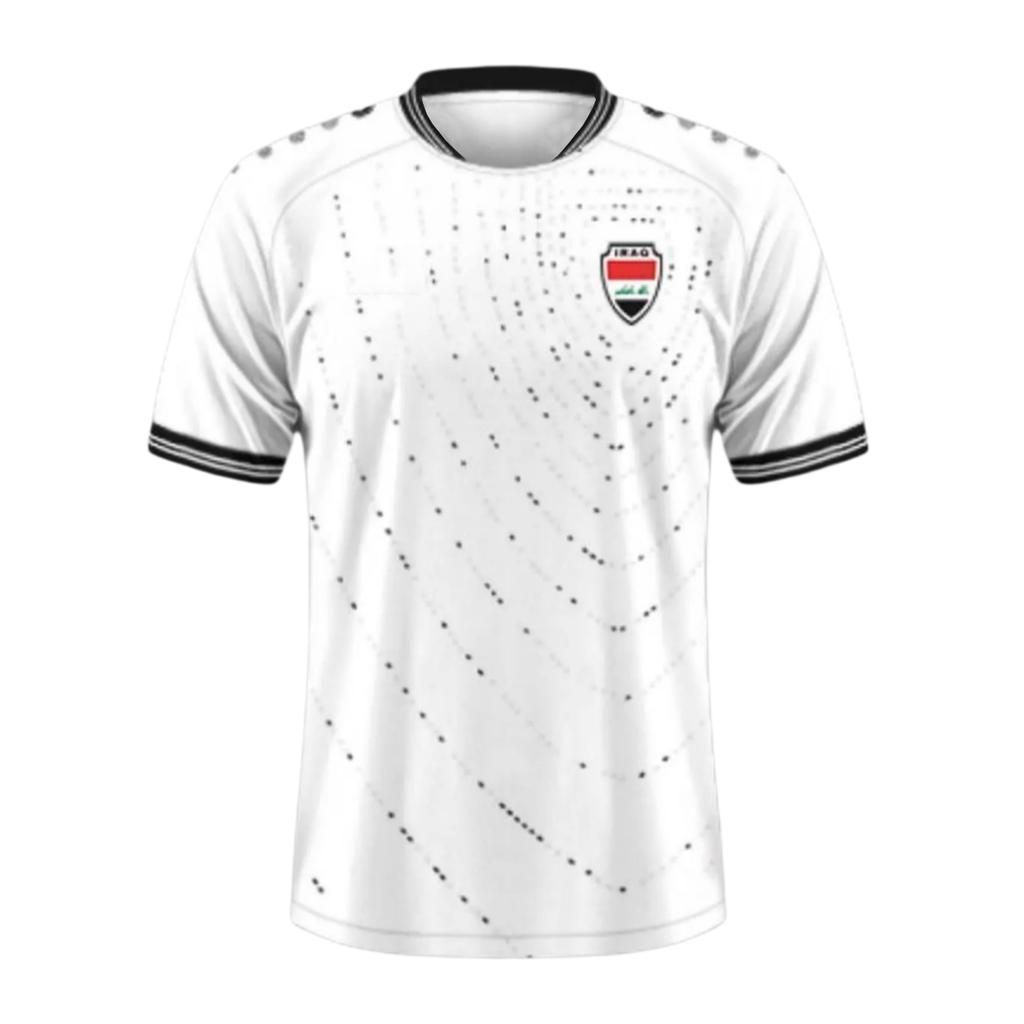 New Iraq Fans Soccer Jerseys 3D Printed Sports T-Shirts for Men Women Kids Summer Breathable Quick Dry Casual Streetwear Tops