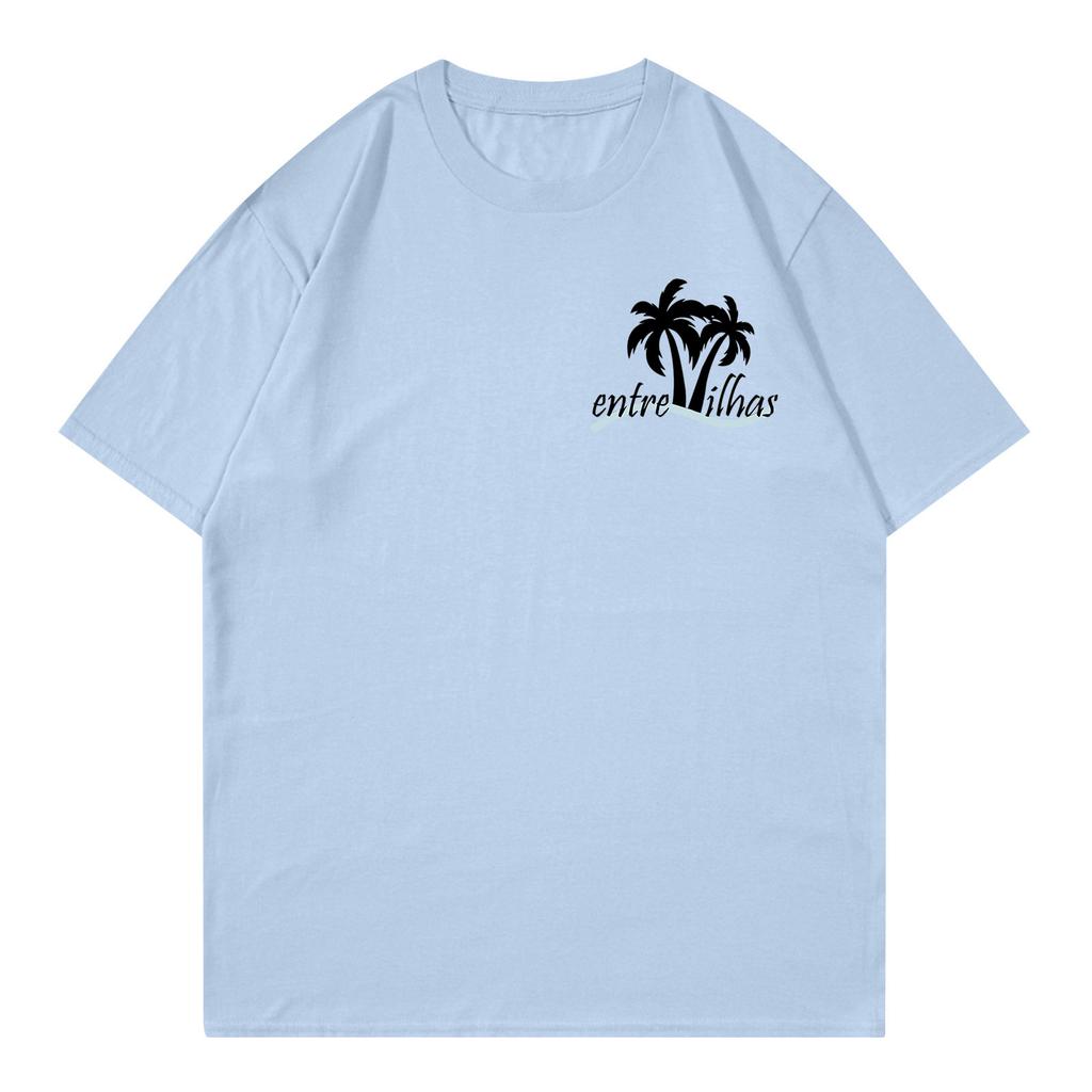 Unisex T-Shirt Lässiges Lockeres Oberteil Bequemes Rundhals-T-Shirt