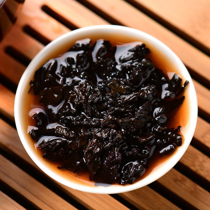 500g Yunnan Pu'er Brick Tea Aged Pu-erh Ripe Tea Premium Puerh Cooked Tea Brick